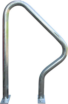 Dero Swerve Bike Rack Surface Mount: Powder Coated or Galvanized EA Commercial Rack