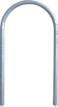 Dero Hoop Bike Rack Inground Mount: Powder Coated or Galvanized EA Commercial Rack