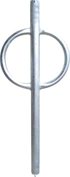 Dero Bike Hitch Inground Mount: Powder Coated or Galvanized EA Commercial Rack