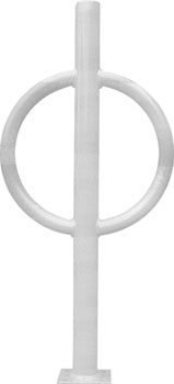 Dero Bike Hitch Surface Mount: Powder Coated or Galvanized EA Commercial Rack
