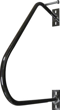 Dero Ultra Space Saver Bike Rack Wall Mount: Black Powder Coat EA Commercial Rack