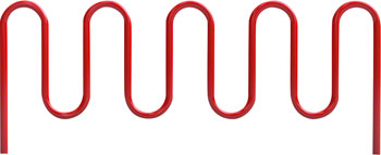 Dero 5H Rolling Bike Rack Inground Mount: Powder Coated or Galvanized EA Commercial Rack