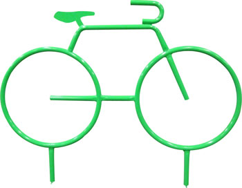 Dero Bike Rack Inground Mount: Powder Coated or Galvanized EA Commercial Rack