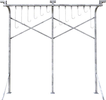 Dero Track Bike Rack: Floor Mount EA Commercial Rack