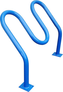 Dero 2H Hi Roller Bike Rack Surface Mount: Powder Coated or Galvanized EA Commercial Rack