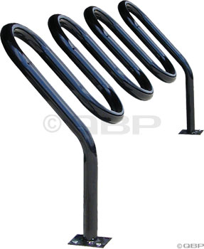 Dero 4H Hi Roller Bike Rack Surface Mount: Powder Coated or Galvanized EA Commercial Rack