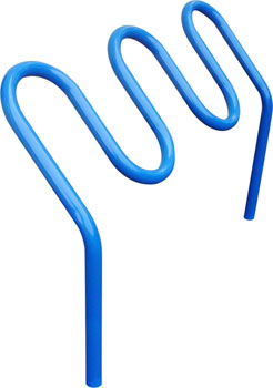 Dero 3H Hi Roller Bike Rack Inground Mount: Powder Coat or Galvanized EA Commercial Rack