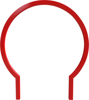 Dero Arc Bike Rack Inground Mount: Powder Coat or Galvanized EA Commercial Rack
