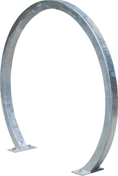 Dero Arc Bike Rack Surface Mount: Powder Coat or Galvanized EA Commercial Rack