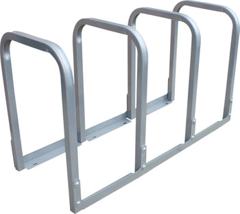 Dero U-Lockit Rack: 8 Bike, Free Standing: Powder Coated or Galvanized EA Commercial Rack