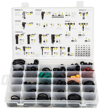 Topeak Pump Rebuild Kit, 36 Bins of Parts for All Topeak Pumps EA Pump Part