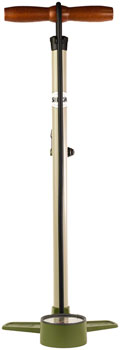 Silca Terra Floor Pump - Aluminum Barrel, 2-Stage Gauge, 120psi, Gray EA Floor Pump