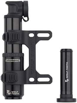 Wolf Tooth Encase Pump with Tire Plug Tool - 40cc Black EA Frame Pump