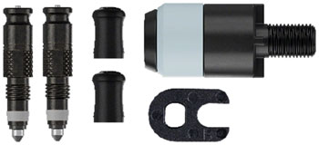 Schwalbe Clik Valve Conversion Kit - Presta Valves, Pair with Pump Head Adapter EA Valve Part