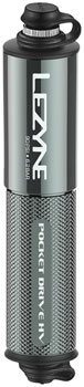 Lezyne Pocket Drive HV Frame Pump - Gloss Lite Gray EA Frame Pump