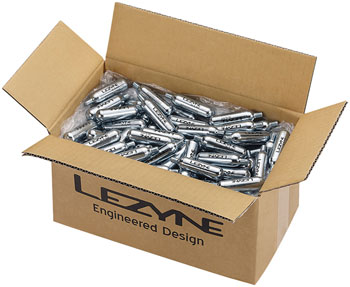 Lezyne 16g CO2 Cartridge, Bulk Box of 250 BOX CO2 and Pressurized Inflation Device
