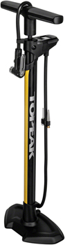 Topeak JoeBlow Pro Digital Floor Pump - 200psi / 13.8bar Digital Gauge, SmartHead DX3, Air Release Button, Black/Yellow Black EA Floor Pump