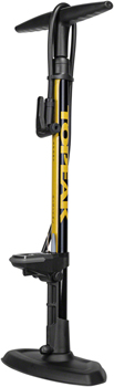 Topeak JoeBlow Sport Digital Floor Pump - 160psi / 11bar Digital Gauge, TwinHead DX5, Black/Yellow EA Floor Pump