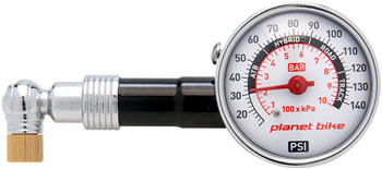 Planet Bike Dial Pressure Gauge - 140psi EA Pressure Gauge