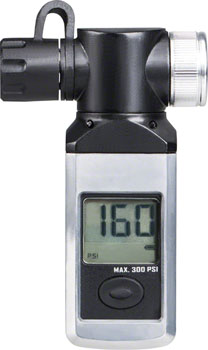 Topeak Shuttle Gauge Digital: Black/Silver EA Pressure Gauge