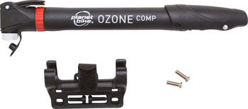 Planet Bike Ozone ATB Comp Frame Pump: Presta/Schrader, Black EA Frame Pump