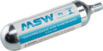 MSW CO2-38 CO2 Cartridge: 38g, Each EA CO2 and Pressurized Cartridge