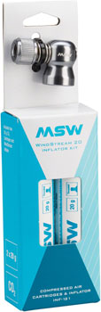 MSW Windstream Push Kit with two 20g Cartridges EA CO2 and Pressurized Inflation Device
