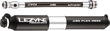 Lezyne ABS Pressure Drive Mini Frame Pump, Small: Black/Polished Silver Black/Polished Silver EA Frame Pump