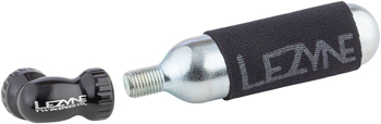 Lezyne Twin Speed Drive CO2 Inflator with 16g Cartridge, Black EA CO2 and Pressurized Inflation Device