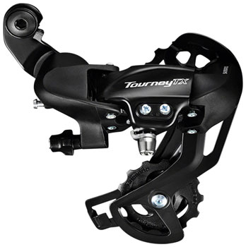 Shimano Tourney RD-TX800 Rear Derailleur - 8 Speed, Long Cage, Shimano Rear Direct Mount, Black Black EA Rear Derailleur