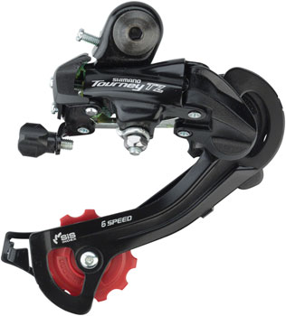 Shimano Tourney RD-TZ500 Rear Derailleur - 6,7 Speed, Long Cage, Black, Shimano Rear Direct Mount Black EA Rear Derailleur