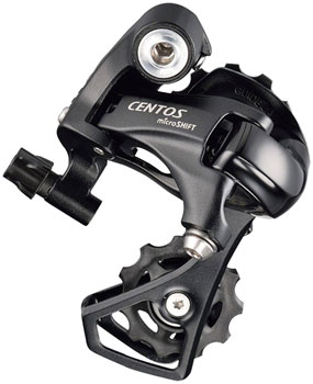 microSHIFT Centos Rear Derailleur - 10 Speed, Short Cage, Black, Shimano 4700 Compatible Black EA Rear Derailleur