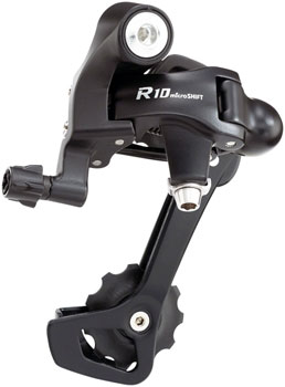 microSHIFT R10 Rear Derailleur - 10 Speed, Long Cage, Shimano Compatible, Black EA Rear Derailleur