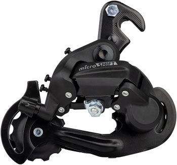 microSHIFT M21 Rear Derailleur - 6,7 Speed, Short Cage, Dropout Claw Hanger, Black EA Rear Derailleur