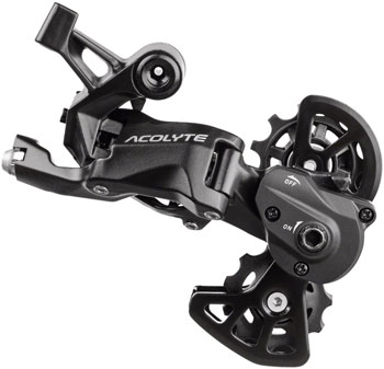 microSHIFT Acolyte Super Short Rear Derailleur - 8 Speed, Super Short Cage, Black, With SpringLock Black EA Rear Derailleur