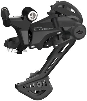 Shimano CUES RD-U4020-SGS Rear Derailleur - 9-Speed, Shadow Design, Direct Attach, Medium Cage, Black Black EA Rear Derailleur