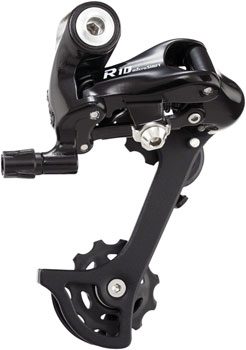 microSHIFT R10 Rear Derailleur - 10-Speed, Medium Cage, Shimano Road Compatible, Black EA Rear Derailleur