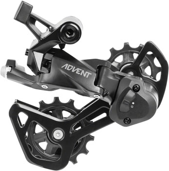 microSHIFT ADVENT RD-M6195M-B Rear Derailleur - 9 Speed, Medium Cage, Black, With Clutch Black EA Rear Derailleur