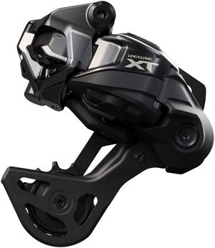 Shimano Deore XT RD-M8250-GS Di2 Wireless Rear Derailleur - 12-Speed, Medium Cage, Shadow ES, Black/Gray Black/Gray EA Rear Derailleur