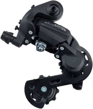 microSHIFT M21 Rear Derailleur - 6/7 Speed, Super Short Cage, Black EA Rear Derailleur