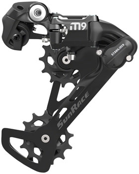 SunRace M900 Rear Derailleur - 9-Speed, Medium Cage, Black EA Rear Derailleur
