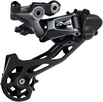Shimano GRX RD-RX810 Rear Derailleur - 11-Speed, Long Cage, Black, With Clutch, For 1x and 2x, 34t Low Sprocket Max Black EA Rear Derailleur
