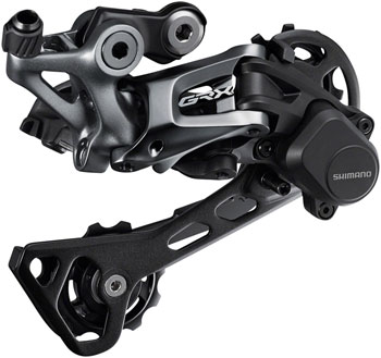 Shimano GRX RD-RX812 Rear Derailleur - 11-Speed, Long Cage, Black, With Clutch, For 1x, 42t Low Sprocket Max Black EA Rear Derailleur
