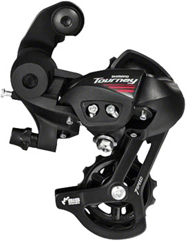 Shimano Tourney RD-A070 Rear Derailleur - 7 Speed, Short Cage, Black, Shimano Rear Direct Mount Black EA Rear Derailleur