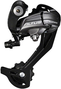 Shimano Altus RD-M370-SGS Rear Derailleur - 9 Speed, Long Cage, Black Black EA Rear Derailleur