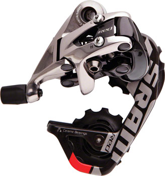 SRAM Red Rear Derailleur - 10 Speed, Short Cage, Black/Silver EA Rear Derailleur