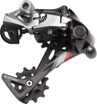 SRAM XX1 Rear Derailleur - 11 Speed, Medium Cage, Black/Red EA Rear Derailleur