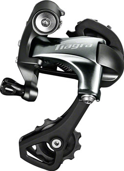 Shimano Tiagra RD-4700-GS Rear Derailleur - 10 Speed, Medium Cage, Silver Silver EA Rear Derailleur