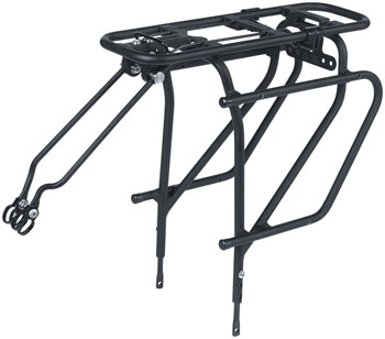 Basil Universal Cargo Carrier Rear Rack - MIK Mount, Matte Black EA Rear Mount Rack
