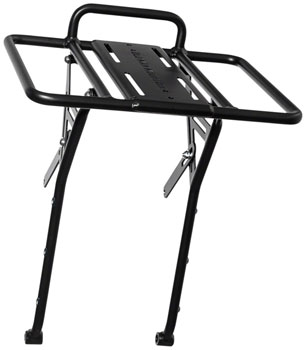Old Man Mountain Pizza Rack - with 3-Pack Mounts Black EA Front Mount Rack